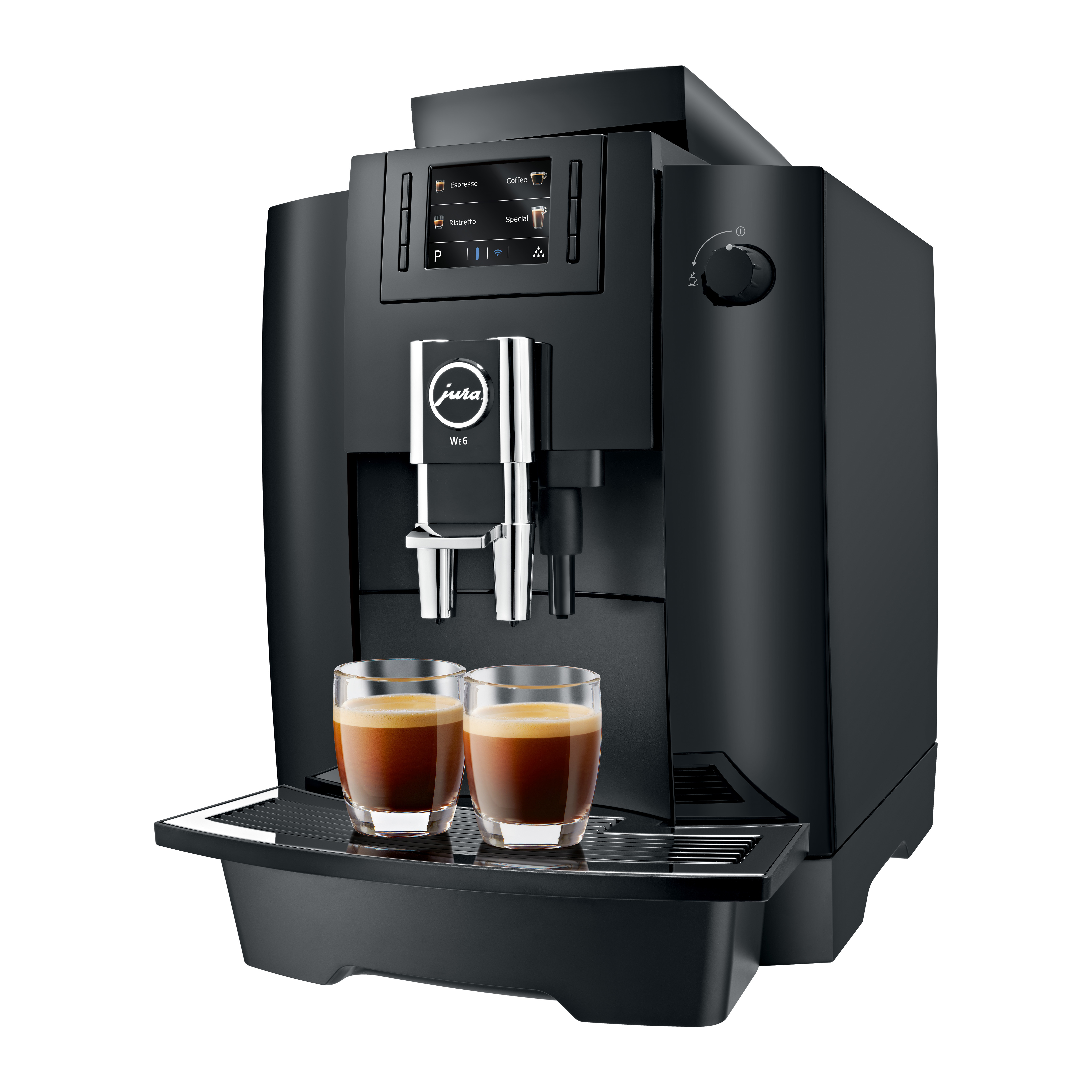 Met de Jura WE6 zet je perfecte espresso en koffie op kantoor