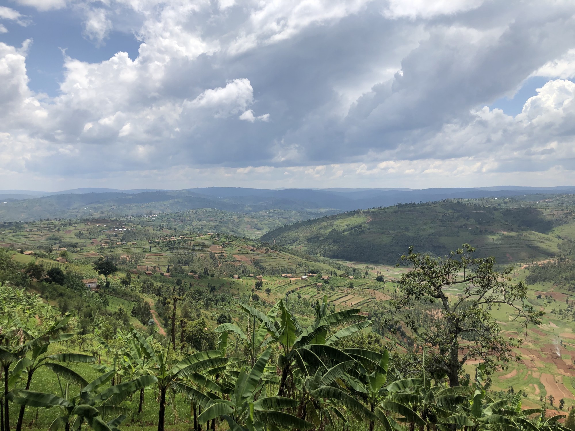 Het uitzicht in Burundi is fantastisch
